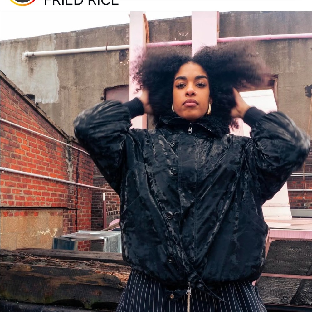 Fried Rice NYC Reversible Utility Coat | Unisex | Zip Hood | Sherpa - Picture 9 of 16